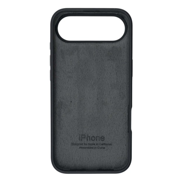 Силіконовий оригінальний чохол для Apple iPhone 17 Air (19) темно-сірий