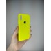 Силіконовий оригінальний чохол Apple для iPhone X / XS (Лайм)
