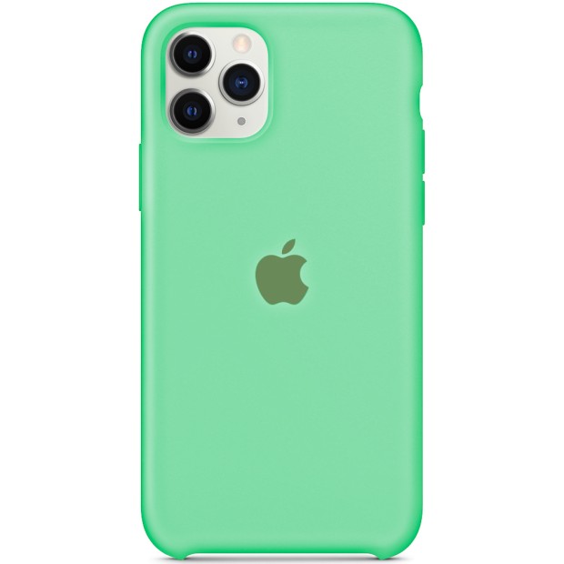 Силіконовий оригінальний чохол Apple для iPhone 11 Pro (49) Аквамарин