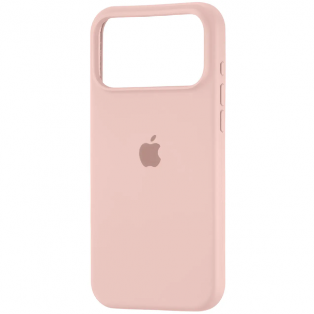 Силикон Original Round Case Apple iPhone 17 Pro (76) Chalk Pink