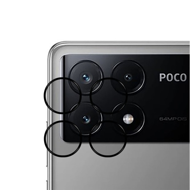 Защитное стекло на камеру Xiaomi Poco X6 Pro