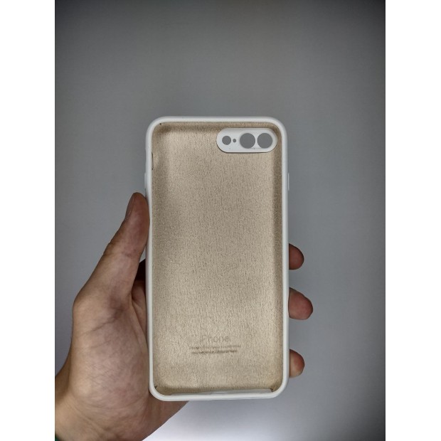 Силіконовий оригінальний чохол RoundCam для Apple iPhone 7 Plus  /  8 Plus (06) Білий