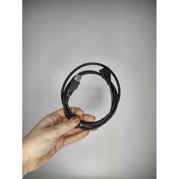 Подовжувач кабель USB Rivex AM-FM 1.5 м (чорний)