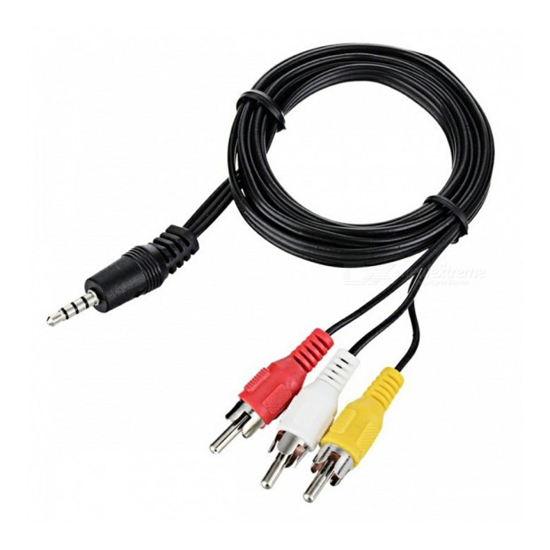 Кабель 3RCA - 3.5mm AUX 1.5m