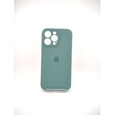 Силикон Original RoundCam Case Apple iPhone 14 Pro Max (55) Blackish Green