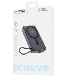 PowerBank Proove OverPower 35W Qi2 10000mAh (Сірий)