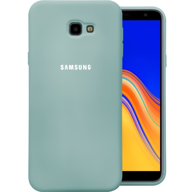 Силіконова Оригінальна 360 Чохол Лого Samsung Galaxy J4 Plus (2018) J415 (Бірюзовий)