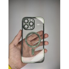 Чехол UMKU Shining with MagSafe Apple iPhone 14 Pro Max (Dark Green)