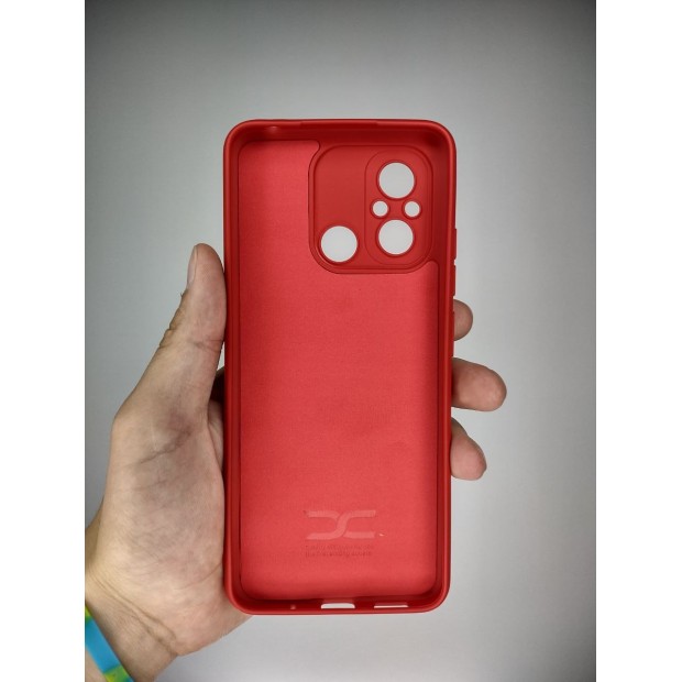 Силікон оригінальний Xiaomi Redmi 12C  /  11A (ShutCam) (темно-червоний)