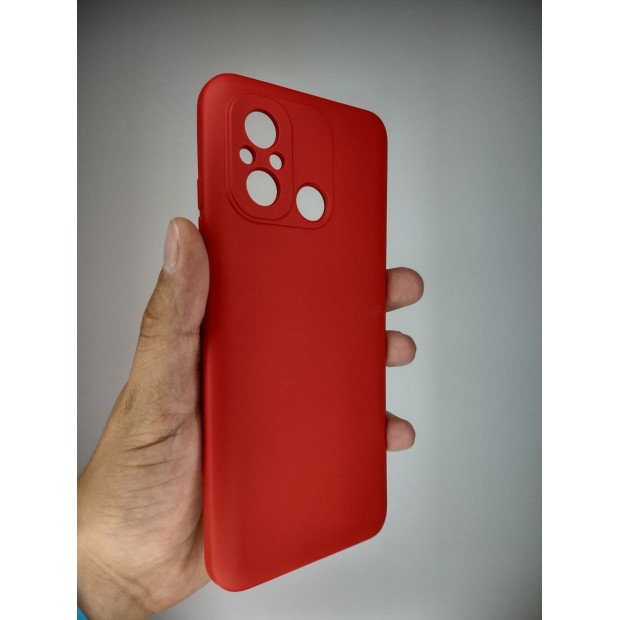 Силікон оригінальний Xiaomi Redmi 12C  /  11A (ShutCam) (темно-червоний)