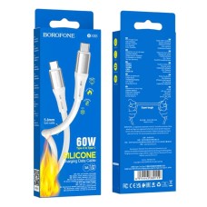 USB-кабель Borofone BX88 60W (Type-C to Type-C) (Белый)