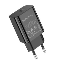 Charger USB Borofone BA65A PD 20W (1 Type-C) (Black)