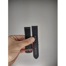 Ремінець Leather Design 22мм (Чорний)