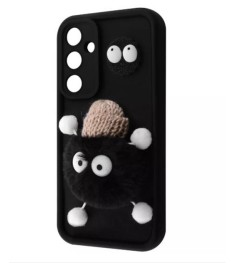 Case Pretty Things для Samsung Galaxy A25 (чорний / пухнастий чорний)