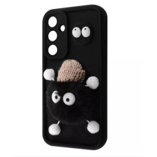 Case Pretty Things для Samsung Galaxy A25 (чорний / пухнастий чорний)