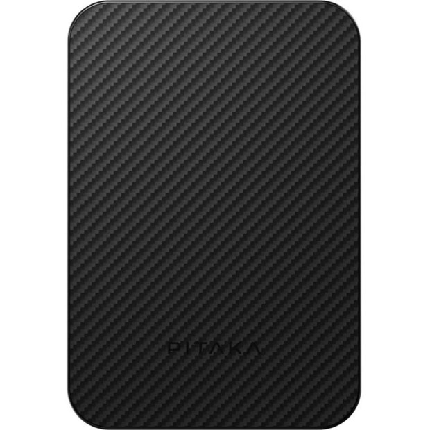 Беспроводной аккумулятор Pitaka Aramid Fiber Magnetic Qi2 5000 mAh (Black/Grey)