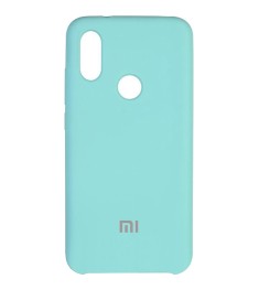 Силіконовий Оригінальний 360 Чохол Лого для Xiaomi Redmi 7 (Бірюзовий)