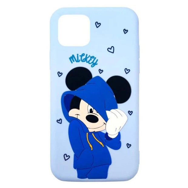 Силікон Disney Mickey Apple iPhone 11 Pro Max (Світло-блакитний)