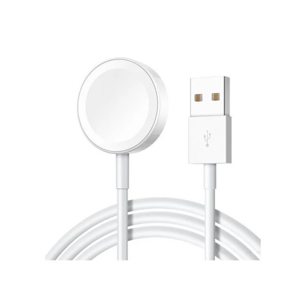USB кабель для Apple Watch 5Вт Магнітний (1м) (USB) (Білий), Харків, Київ, Україна
