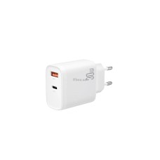 СЗУ- адаптер ХО QC16 PD30W/QC18W (1 USB / 1 Type-C) (Белый)