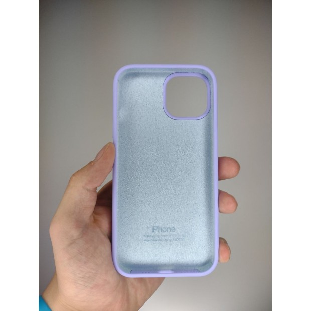 Силіконовий оригінальний круглий чохол для Apple iPhone 15 (43) Glycine