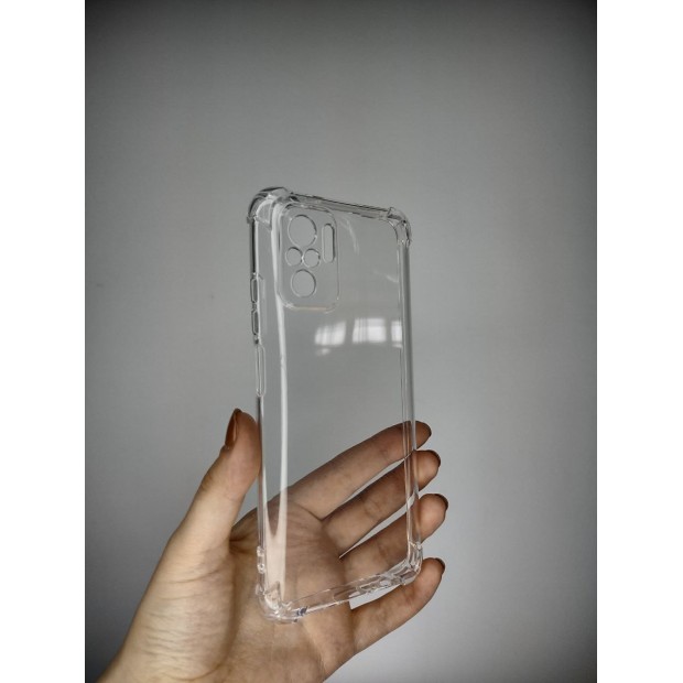 Силікон 6D для Xiaomi Redmi Note 10  /  Note 10S (ShutCam) (Прозорий)