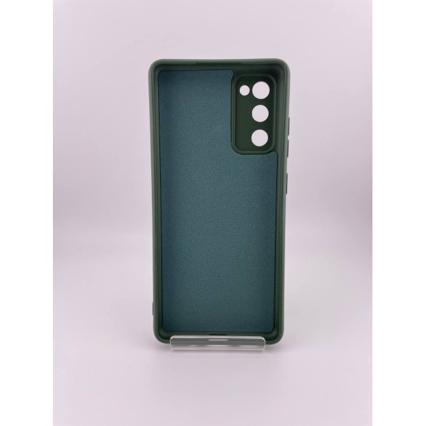 Силікон оригінальний Samsung Galaxy S20 FE (ShutCam) (темно-зелений)