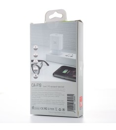 Адаптер живлення DC FastCharger Type-C PD 20W (CA-F19) (білий)