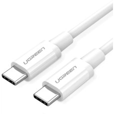 USB-кабель UGREEN US264 ABS 60W 3A (1.5m) (Type-C to Type-C) (білий) (60519)
