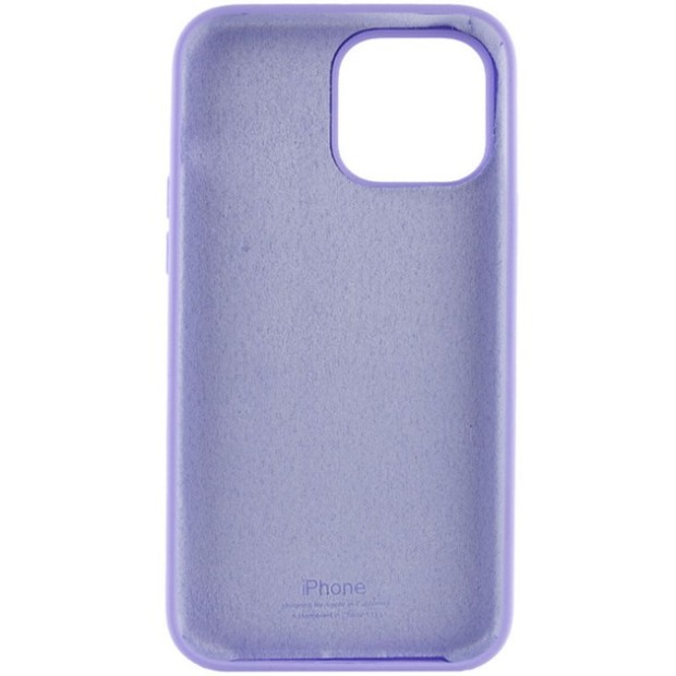 Силіконовий круглий чохол Original для Apple iPhone 15 Pro Max (15) Ліловий