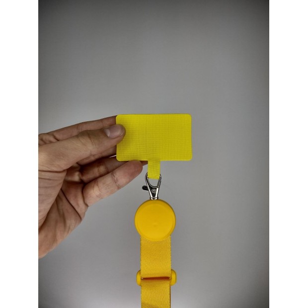 Ремінець широкий для смартфона MiaMi Rope (на шию) (Жовтий)