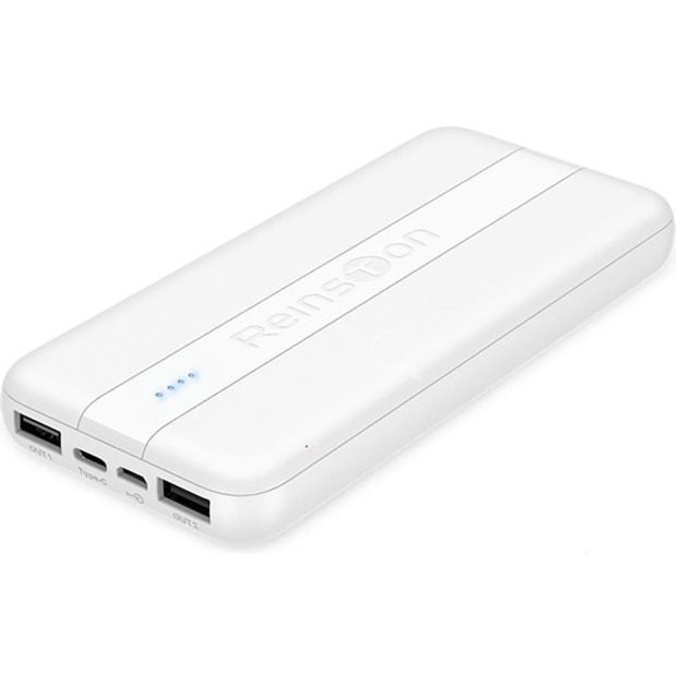 Зовнішній акумулятор Powerbank Reinston EPB026 10000mAh (Білий)