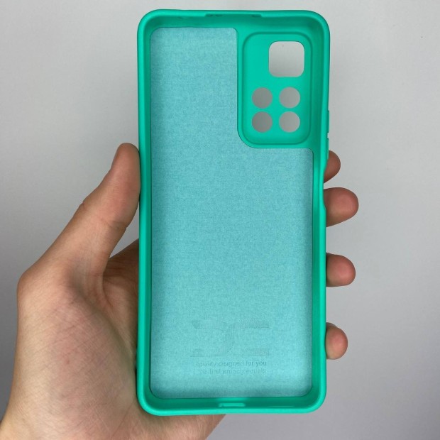 Силіконовий Original 360 чохол для Xiaomi Redmi Note 11 Pro Plus 5G (ShutCam) (Бірюзовий)
