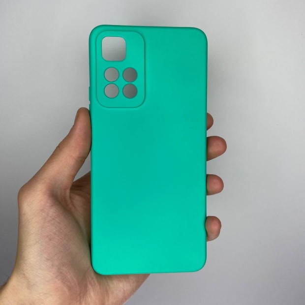 Силіконовий Original 360 чохол для Xiaomi Redmi Note 11 Pro Plus 5G (ShutCam) (Бірюзовий)