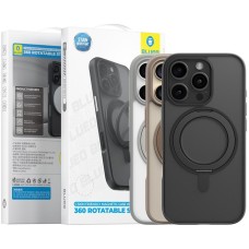 Накладка Blueo Skin Friendly 360 Rotatable Stand with MagSafe Apple iPhone 16 Plus (Black)