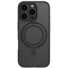 Накладка Blueo Skin Friendly з можливістю обертання на 360 градусів зі стендом та підтримкою MagSafe для Apple iPhone 16 Plus (чорна)