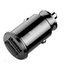 АЗУ-адаптер Baseus Grain Car Charger CCALL-ML01 3.1A 2USB (Чёрный) АЗУ-адаптер Baseus Grain Car Charger CCALL-ML01 3.1A 2USB (Чёрный)
