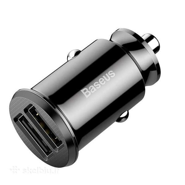 АЗУ-адаптер Baseus Grain Car Charger CCALL-ML01 3.1A 2USB (Чёрный)