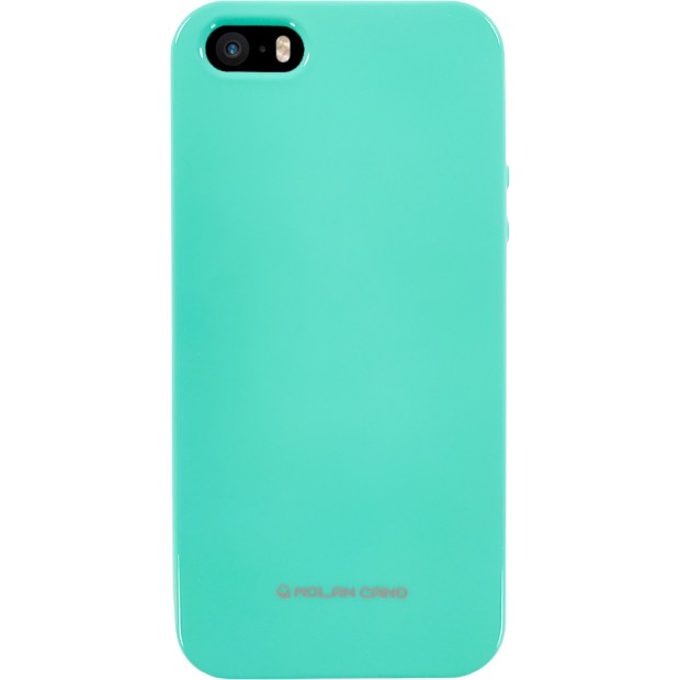 Силіконовий чохол Molan Shining для Apple iPhone 5  /  5s (Бірюзовий)