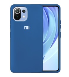Силіконовий Original 360 чохол Logo для Xiaomi Mi 11 (Кобальт) Силіконовий Original 360 чохол Logo для Xiaomi Mi 11 (Кобальт)