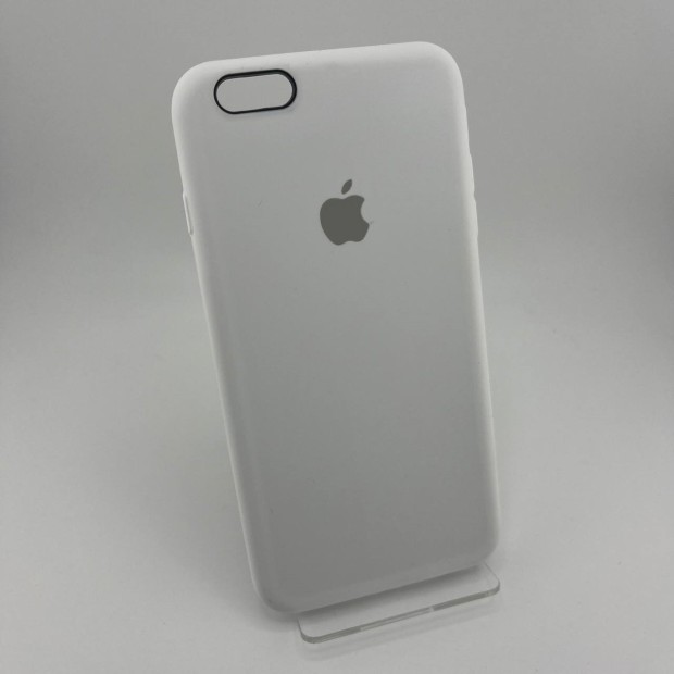 Силіконовий оригінальний чохол округлої форми для Apple iPhone 6 Plus  /  6s Plus (06) білий.