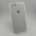 Силіконовий оригінальний чохол округлої форми для Apple iPhone 6 Plus  /  6s Plus (06) білий.