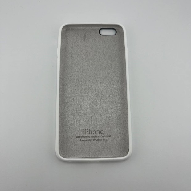 Силіконовий оригінальний чохол округлої форми для Apple iPhone 6 Plus  /  6s Plus (06) білий.