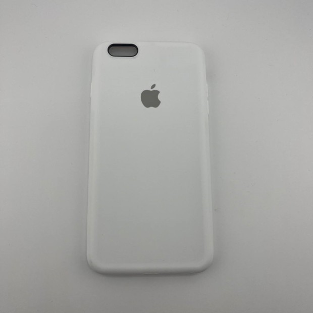 Силіконовий оригінальний чохол округлої форми для Apple iPhone 6 Plus  /  6s Plus (06) білий.