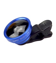 Об'єктив для мобільного телефону Риб'яче око 3в1 (Чорний / Синій)