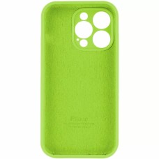 Силіконовий оригінальний чохол RoundCam для Apple iPhone 13 Pro (27) трав'янистий зелений.