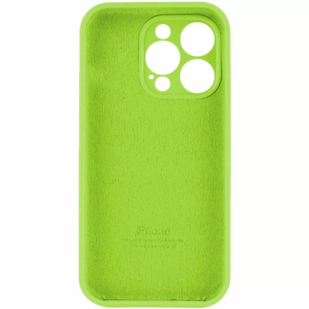 Силіконовий оригінальний чохол RoundCam для Apple iPhone 13 Pro (27) трав'янистий зелений.