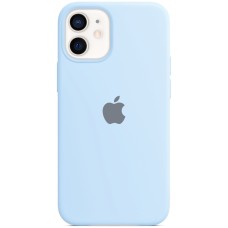 Силіконовий оригінальний чохол Apple для iPhone 12 Mini (15) бузковий