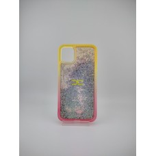 Силіконовий чохол Soft Sparkles для Apple iPhone 11 (жовтий / рожевий)