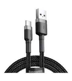 USB-кабель Baseus Cafule Special Edition 2A (2м) (Type-C) (Чорний / Сірий) CATKL..